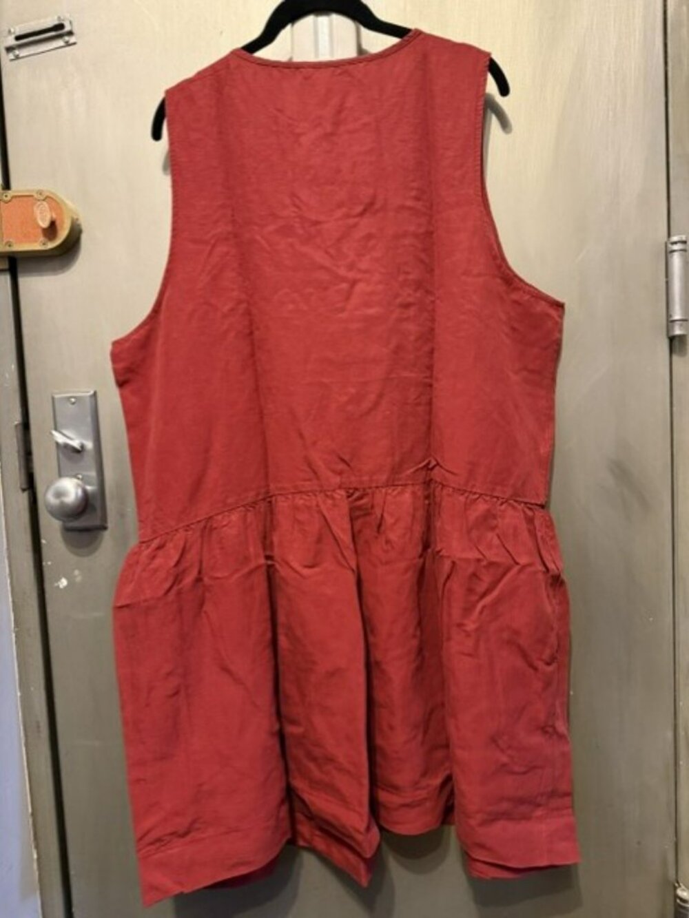 Retro Embroidered Tencel & Linen Mini Dress - Picture 15 of 16
